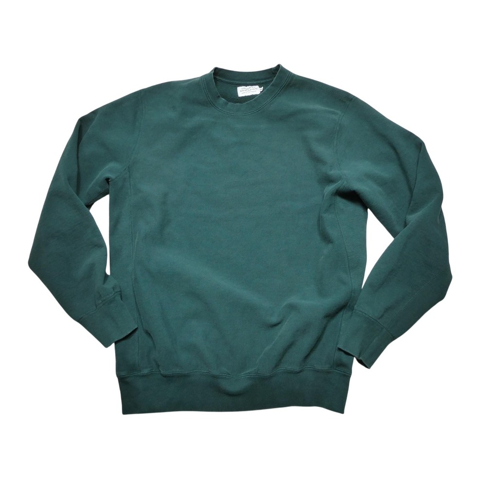 General Admission Sweatshirt Mens XL Green Fleece Crewneck Pullover Solid